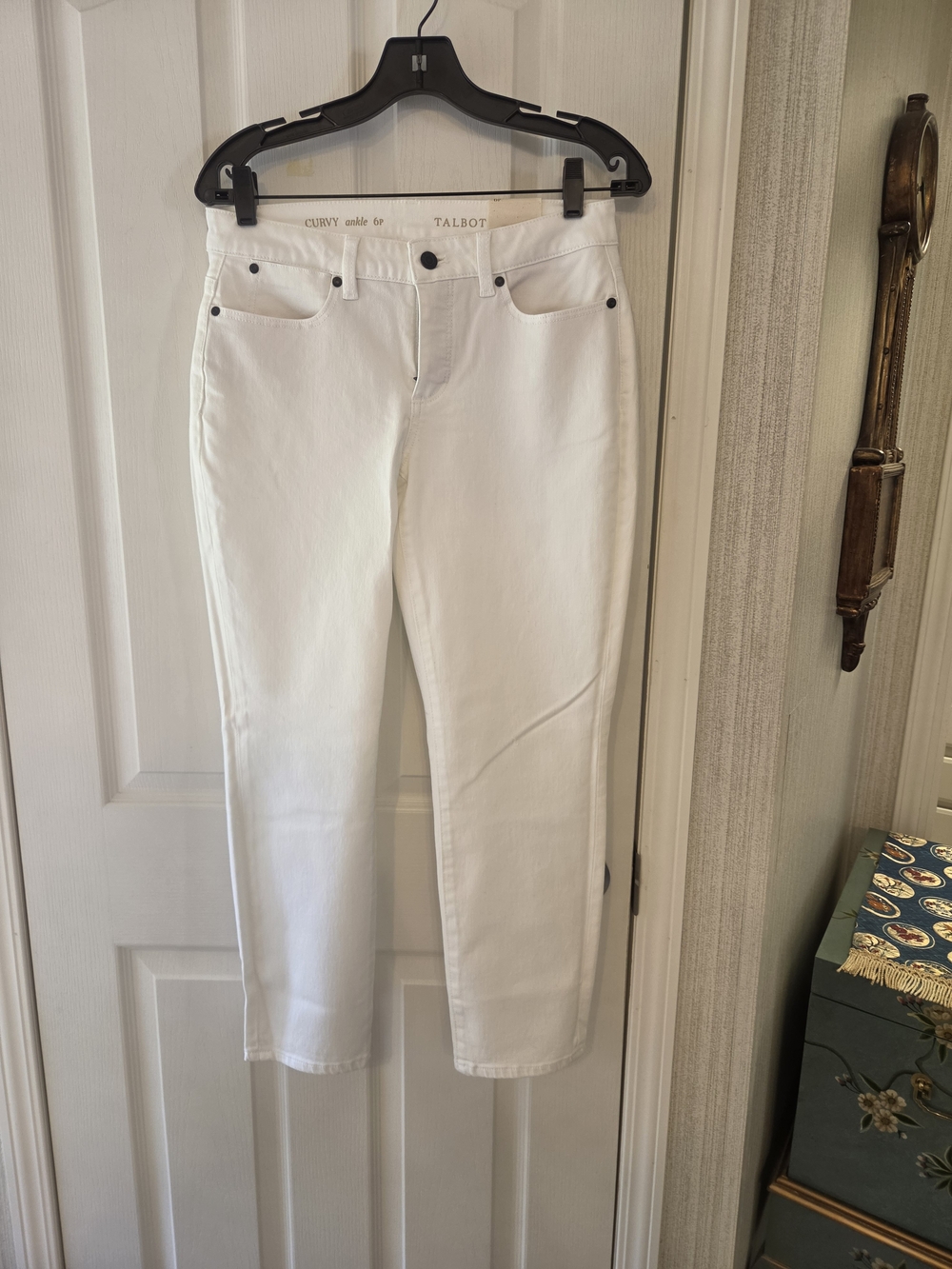 Talbots White Curvy Ankle Jeans